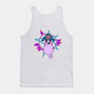 Aleister Meowley (Red Flames) Tank Top